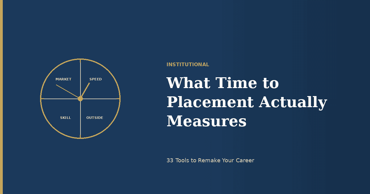What Time to Placement Actually Measures (and What It Doesn’t)